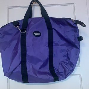 FINELLE HUGE DUFFLE BAG PURPLE AND BLACK HUGE WEEKENDER NEW TRAVEL